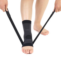 Manchon de soutien de cheville en nylon de haute qualité, respirant, réglable, élastique, pour le sport et le basketball, protection compressive
