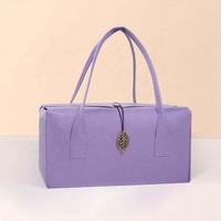 Boîte cadeau d'entreprise en cuir PU, grande boîte de rangement, boîte de rangement pour bijoux, emballage cadeau en cuir