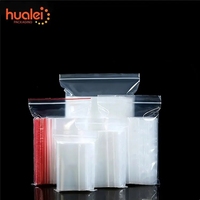Vente en gros de petits sacs d'emballage PE auto-scellants transparents refermables pour congélateur sacs zip-lock alimentaires jetables lavables pour aliments
