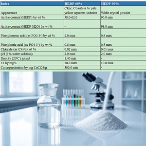 Ácido Etidrónico HEDP, Ácido 1-Hidroxietilideno-1,1-Difosfónico, 60% Líquido, 90% Sólido, CAS 2809-21-4, Hidroxietilideno Difosfónico - Product Image 4