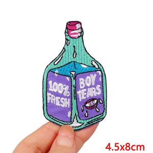 แพทช์ปักลายการ์ตูนลายดอกไม้พังก์แบบ DIY ราคาโรงงาน ขายส่ง แพทช์รีดติดเสื้อผ้า - Product Image 5