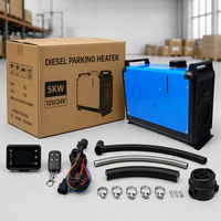 Calentador de Aire Diésel Profesional de 5kW 12V 24V, Calentador Portátil Todo en Uno para Camiones, Autocaravanas, Barcos, Caravanas, Autobuses y Remolques