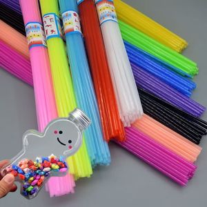 Kit de paille étoile <span class=keywords><strong>origami</strong></span> <span class=keywords><strong>en</strong></span> plastique transparent avec bouteille de souhaits pliée à la main produit d'artisanat <span class=keywords><strong>en</strong></span> papier étoile chanceuse à cinq branches transparente - Product Image 2