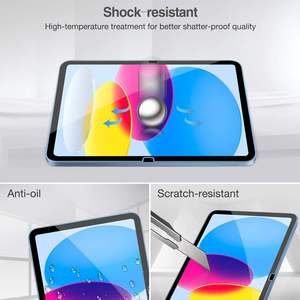 ฟิล์มกันรอยสำหรับ iPad A16 2025 รุ่นที่ 11 สำหรับ iPad Air 11 M3 M2 Pro 11 ป้องกันฟองอากาศ ความแข็ง 9H กระจกนิรภัยใส HD - Product Image 6