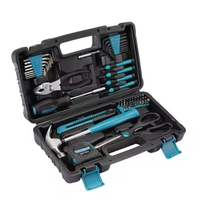 Ensemble d'outils à main pour la maison de 57 pièces, kit d'outils de réparation générale pour la maison avec boîte à outils de rangement moulée, vente directe d'usine