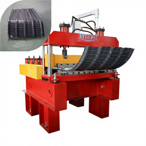 Macchina per Formatura Tetti ad Arco Controllata da PLC - Attrezzatura Motorizzata per Produzione di Tegole Metalliche Curve per Costruzioni Edili - Product Image 1