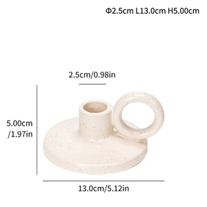 Décoration d'intérieur, bougeoir en céramique, brûleur d'encens multifonctionnel en bois sacré péruvien - Product Image 5