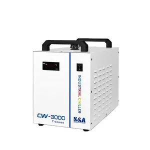 Resfriador de água de tamanho pequeno, resfriador de água industrial de 110v 220v cw3000 para máquina de corte e gravura a laser co2