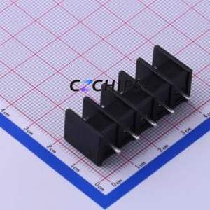 DBT30C-7.62-5P-BK-P Barrier Terminal Block Through hole Component (THT),P=7.62mm Connector Two Sides 7.62mm 1x5P Straight Pin - Product Image 2