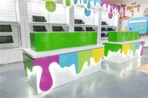 Présentoir de salle d'exposition personnalisé Mobilier de boutique Cadeau mignon tendance pour la décoration de magasins de jouets slime pour enfants Étagère de présentation murale pour magasin - Product Image 2