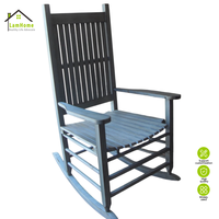 Fauteuil à bascule artisanal en bois de peuplier de qualité supérieure, style rustique, résistant à l'eau, écologique, pour salle à manger, chambre, détente et loisirs