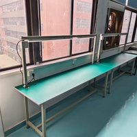 Chaîne de montage Table de travail Atelier lumière led Établi antistatique pour l'industrie électronique