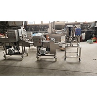 Chaîne de production de machines à former des galettes de viande de hamburger entièrement automatiques et compactes, machine à fabriquer des blocs de nuggets de poulet, vente chaude
