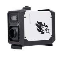 5KW Kompakt Dikey Hepsi Bir Arada Dizel Isıtıcı 12V 24V 220V Üçü Bir Arada Güç Kaynağı Dahili Depo LCD ve Uzaktan Kumanda Kamyon Karavan için