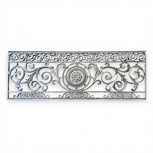 Custom Wrought Iron Balcony <b>Railing</b> Decorative Cast Iron Handrail Ornamental Stair Balustrade for Villa Porch Rust Resistant - Product Image 3