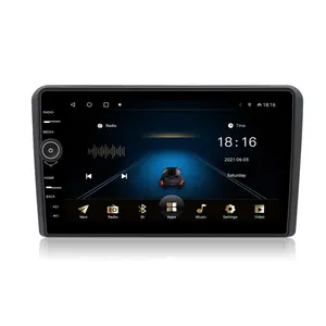 MEKEDE QLED GPS مشغل اسطوانات للسيارة BT مناسب لسيارة AUDI A3 2003-2011 مشغل سيارة 8+128G+ كاميرا 360 درجةADAS DVR مروحة تبريد راديو سيارة بنظام android