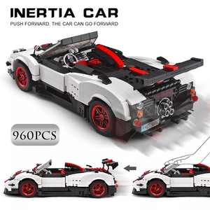 MOULD KING 13105 zona Cinque Roadster véhicule briques, Version statique créative bricolage jouets pour garçons n ° Pagani bloc de construction pour enfants - Product Image 5