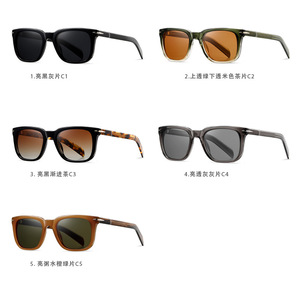 Danda <b>Sunglasses</b> Square Frame <b>Leopard</b> <b>Print</b> TR90 UV400 Polarized Unisex Outdoor Sun Protection - Product Image 2