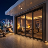 Porte coulissante extérieure de balcon en verre de haute qualité Lukliving