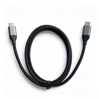 Câble USB-C vers USB-C en nylon tressé à charge rapide PD 100W 5A avec puce E-Marker pour ordinateurs et téléphones mobiles