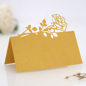 ป้ายชื่อแบบตั้งโต๊ะรูปสี่เหลี่ยมผืนผ้าแบบป๊อปอัพ  รักษ์โลก  สำหรับงานแต่งงาน วันแม่ งานเลี้ยงอาหารค่ำ - Product Image 3