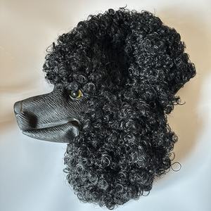 Máscara de Látex de <span class=keywords><strong>Perro</strong></span> Poodle de Lujo para Fiestas, Carnaval, Disfraz de Animal, Máscara Divertida de Mascotas para Adultos - Product Image 4