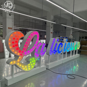 Ampoules géantes à Led Lettre Decoracion Love Hotel Panneau en métal Dimensions Grandes Lettres <span class=keywords><strong>Signalisation</strong></span> de haute qualité - Product Image 3