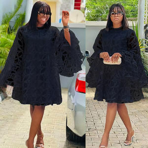 Robes africaines pour femmes, dentelle de haute qualité, robe longue ample pour femmes, burqa <span class=keywords><strong>boubou</strong></span>, robes décontractées grande taille pour femmes - Product Image 3