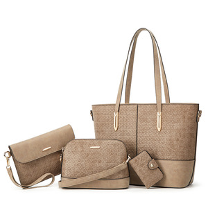 Nuevo Bolso de Mujer Versátil de Forro Polar, Bolso Bandolera de Cuatro Piezas, Bolso de Hombro de Gran Capacidad, Superventas - Product Image 2
