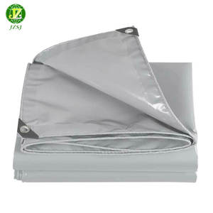 Rouleau de tissu de bâche en PVC imperméable personnalisé 300GSM pour bâches de camion Housses d'équipement pour articles en <span class=keywords><strong>bois</strong></span> d'extérieur - Product Image 1