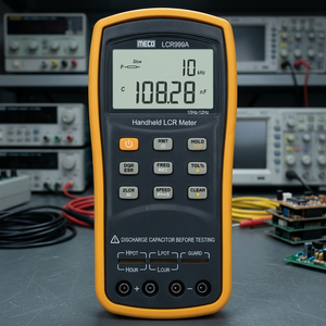 Testeur LCR numérique portable 10828F avec écran LCD et étui orange - Product Image 2