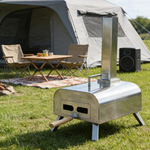 เตาอบไม้พับได้สำหรับสนามหลังบ้าน INBESTCAMP <span class=keywords><strong>Italo</strong></span> Forno แบบฉนวนสองชั้น ได้รับการรับรองมาตรฐาน CE ใช้กับเศษไม้คุณภาพ - Product Image 1