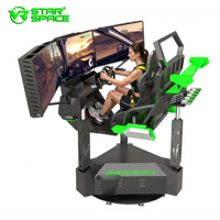 Fabricant d'équipements VR, simulateur de course VR en métal, plateforme de mouvement 3+1 axes, machine de course VR d'arcade intérieure, jeux de course VR