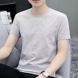 เสื้อยืดผ้าคอตตอนระบายอากาศได้ดีมีโลโก้ที่กำหนดเองพิมพ์ลายผ้าไหมแบบหนา - Product Image 2