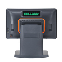Terminal de point de vente JSJ JSJ66-S-B Windows avec écran tactile capacitif 10 points, Bluetooth 5.2/Wi-Fi 6, noir, pour magasin de détail