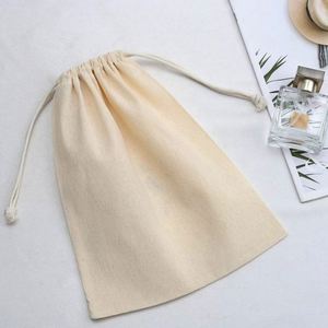 Custom Full Printing Canvas <b>Drawstring</b> Food Fruits Packaging Bag Gift Clothes Shopping Cotton Dust <b>Pouch</b> - Product Image 3