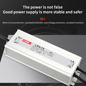 Interruttore impermeabile per esterni alimentatore LPV-60-12V trasformatore IP67 resistente alla polvere e alla pioggia 220 Rpm 24 v150w - Product Image 5