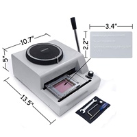 Machine d'impression de gaufrage et de retrait de carte de PVC de vente chaude