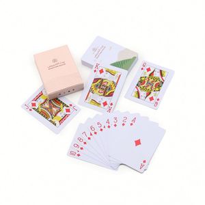 Custom Design Free Sample 32Mm New PVC Baloot Paper Waterproof Manufactory Direct Sale Durable Plastic <b>Playing</b> <b>Cards</b> With Logo - Product Image 6