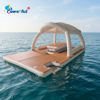 Plateforme de divertissement gonflable EVA Water Floating Party Dock Bana Yacht Drop Stitch