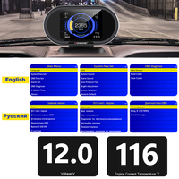 KONNWEI — Scanner — KW206, prise OBD2 pour voiture, compteur de vitesse, écran LCD, consommation de carburant, jauge de température