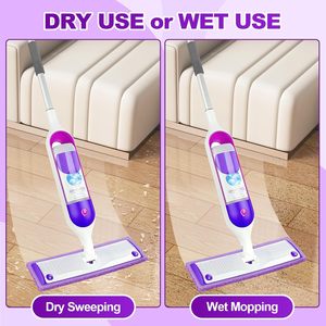 Orighty Lot de 10 recharges de serpillères en microfibre réutilisables <span class=keywords><strong>pour</strong></span> serpillères pulvérisatrices compatibles 13''-15'', multi-surfaces, lavables en machine - Product Image 3