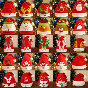 Chapeau <span class=keywords><strong>de</strong></span> Noël pour Enfants et Adultes en Tissu Non Tissé, avec Cornes <span class=keywords><strong>de</strong></span> <span class=keywords><strong>Renne</strong></span> et Cape <span class=keywords><strong>de</strong></span> Bonhomme <span class=keywords><strong>de</strong></span> Neige, Article Promotionnel - Product Image 1