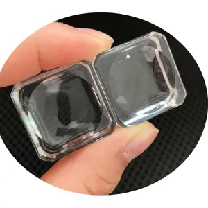 Base Cuadrada de Cristal Transparente de 25 mm para Esferas, Soporte para Esferas de Cristal, Decoración - Product Image 1