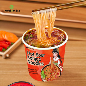 저칼로리 저지방 매콤한 신맛 즉석 라면 대용량 컵 라면 곤약 시라타키 누들 - Product Image 1