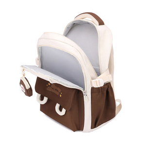 Large Capacity Casual Student <b>Backpack</b> New Trend Colorful Cute School Bag for Primary Middle Students Girls' School Bag - Product Image 5