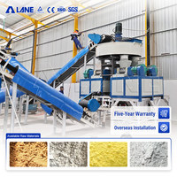 Machine de granulation de l'engrais au soufre de bentonite industrielle LANE, granulateur à tambour rotatif, ligne de production pour un rendement élevé
