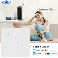 Interruptor Inteligente Wifi con Garantía de 3 Años para la UE y el Reino Unido, Compatible con la Aplicación Smart Life, Google Home/Alexa, Panel Táctil de Vidrio Templado Fácil de Usar