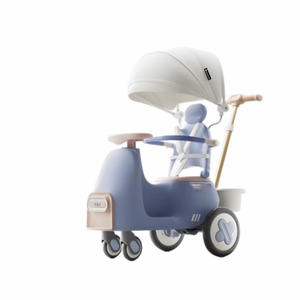 Poussette et transat 2 en 1 pour bébé, poussette pliable légère pour enfant de 1 à 3 ans avec auvent, poussette de voyage portable - Product Image 1