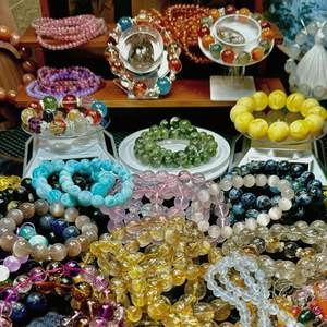 Bracelet en pierre naturelle pour hommes et femmes, améthystes, tourmalines roses, bijoux, cadeau, protection de la santé, vente en gros de 8mm - Product Image 6